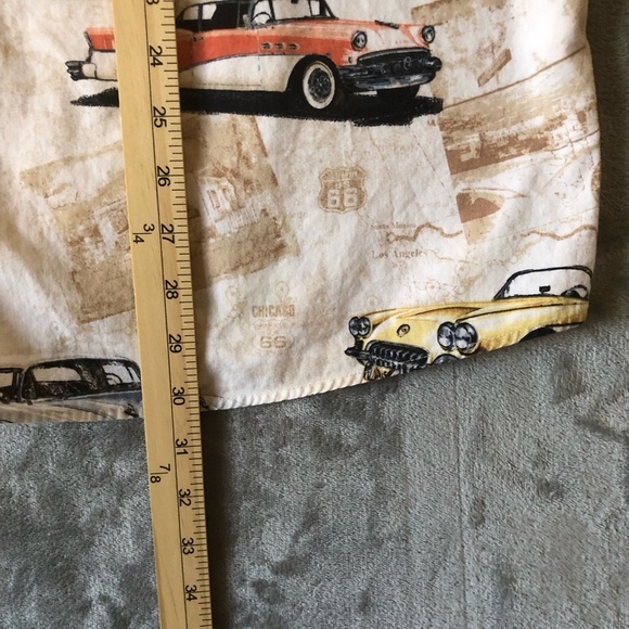 Clear Water Outfitters Button Down Men Shirt Size XXL Short Sleeve Classic Cars - Picture 16 of 16
